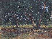 Claude Monet Wald von Fontainbleau oil painting on canvas